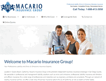 Tablet Screenshot of macarioinsurance.com